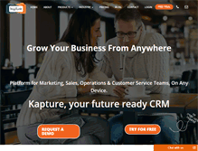 Tablet Screenshot of kapturecrm.com